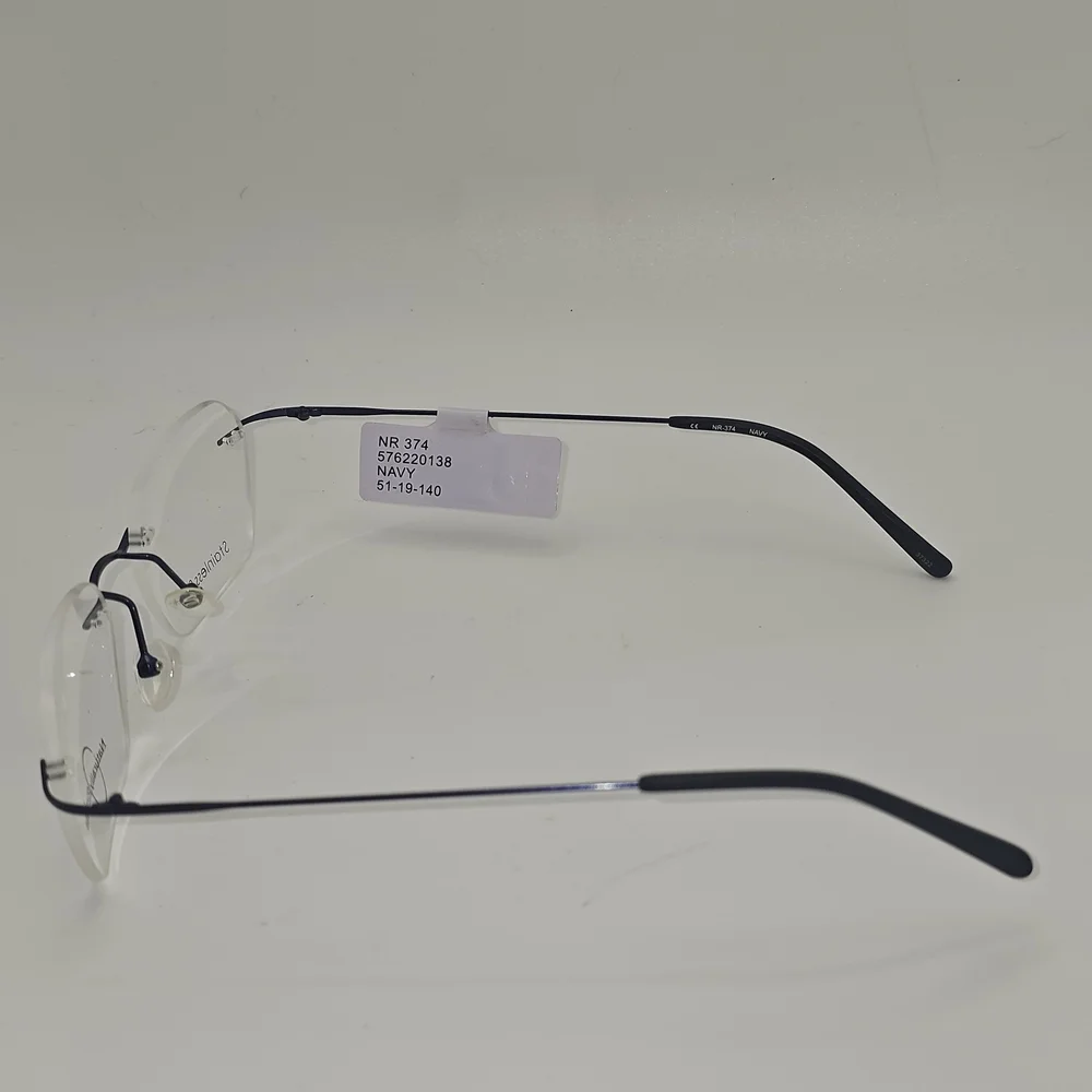 Naturally Rimless NR-374‎ Eyeglasses Navy 51-19-140